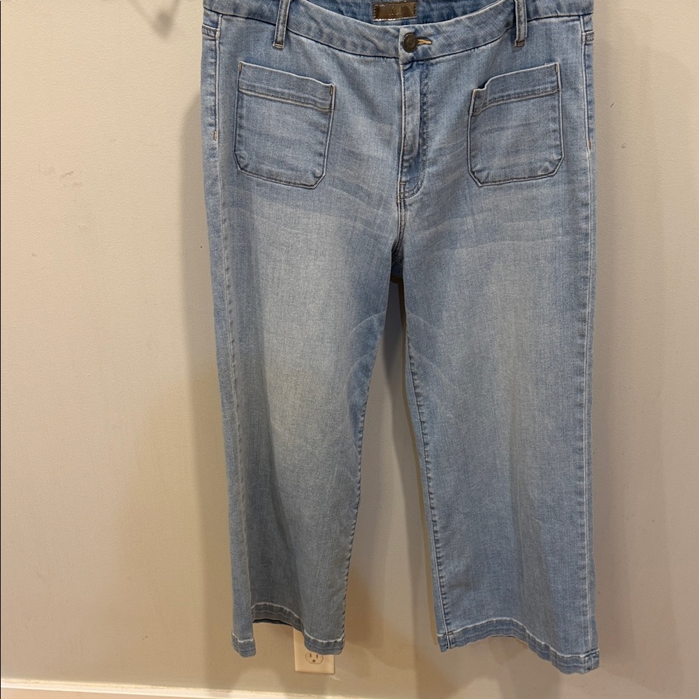 Kut from the Kloth Meg Wide Leg High‎ Rise Jeans Size 14 - Picture 4 of 11
